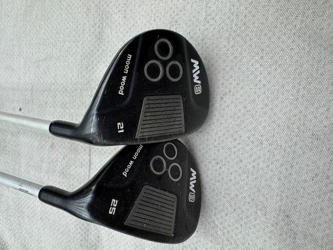 Moon Wood Hybrid Golf Club Set 21° & 25° Regular Flex