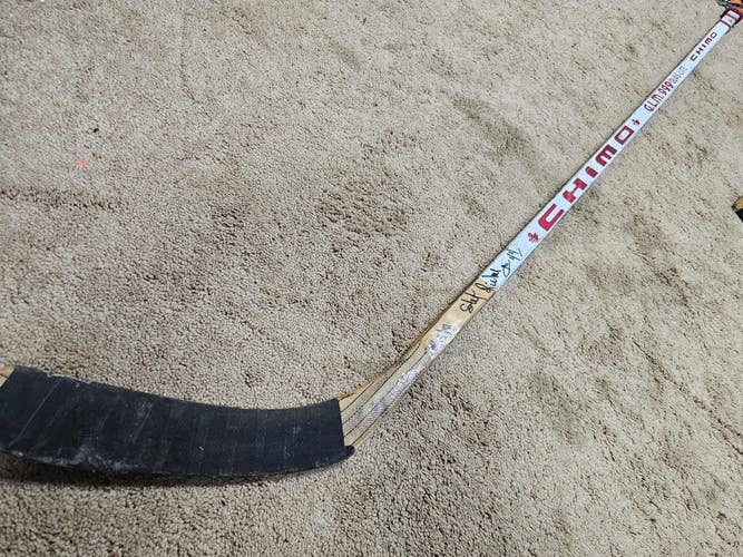 STEPHANE RICHER 12-14-91 Signed New Jersey Devils Game Used Hockey Stick COA
