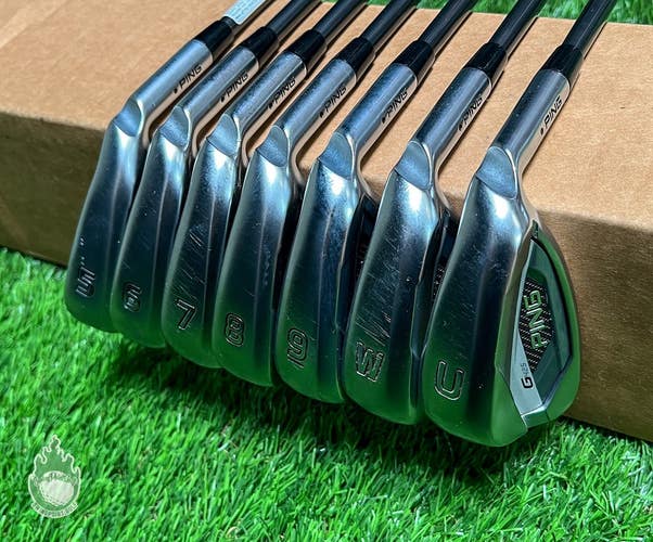 Used RH Ping Black Dot G425 Irons 5-PW/UW TFC 80 Ladies Flex Graphite Golf Set
