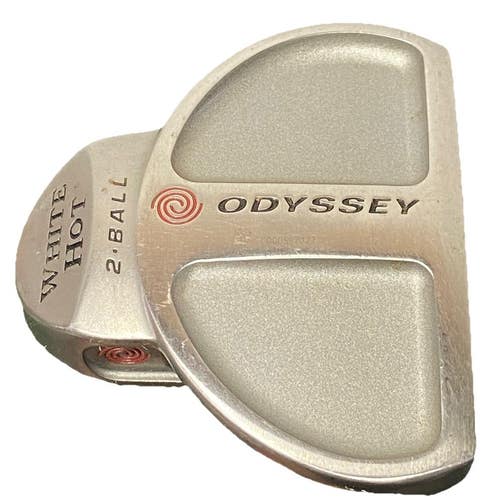 Odyssey White Hot 2 Ball Center Shaft Mallet Putter RH 35" Label Stock Grip Mint