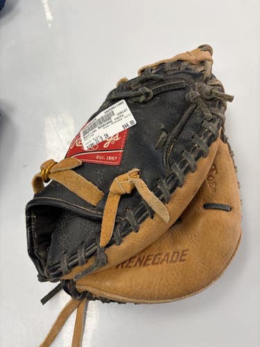 Used Rawlings RENEGADE YOUTH BB/SB Catchers RH Throw Black 31 1/2" 11860-S000308329