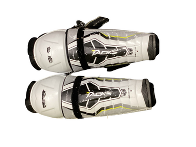 Used CCM TACKS 4052 PRO Senior Shin Guards White 15" 11613-S000181450