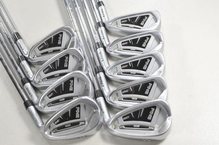 Ping i20 4-W,UW,SW Iron Set Stiff Flex Green Dot Right CFS Steel # 216455