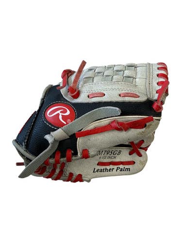 Used Rawlings MT95GB BB/SB Glove RH Throw Black And Grey 9 1/2" 11862-S000094167