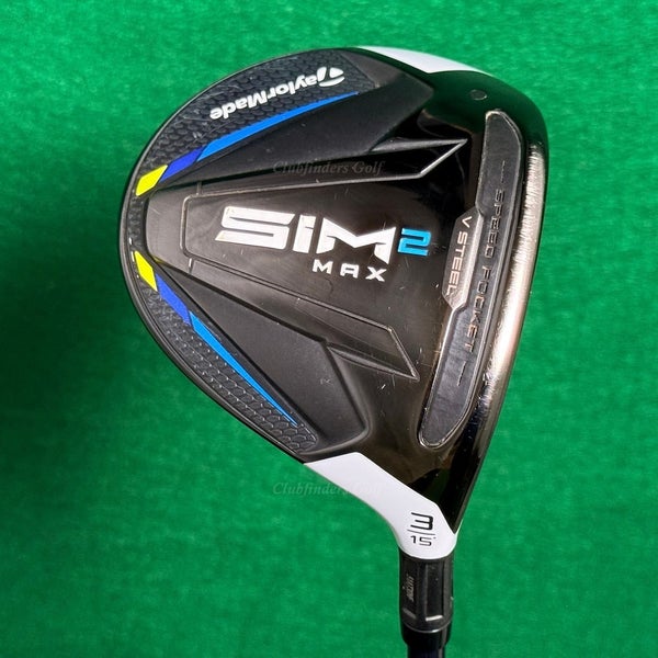 TaylorMade SIM 2 MAX 15 Fairway Wood 3 Fujikura Ventus Blue FW 6-S Stiff w/HC