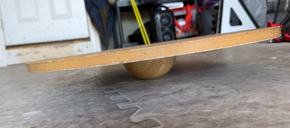 Wobble board for balance, core stability and sports exercise