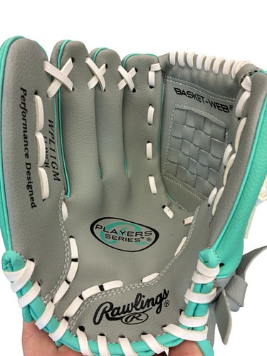 Used Rawlings PLAYERS SERIES   11 IN BB/SB Glove LH Throw Grey 11" 11682-S000131615