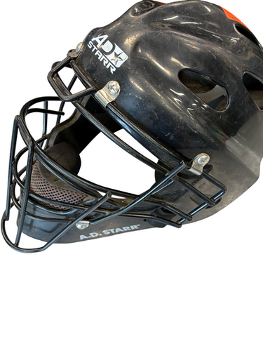 Used A.D. STARR CATCHER HELMET Catchers Helmet w/Mask Black MD 11682-S000131600