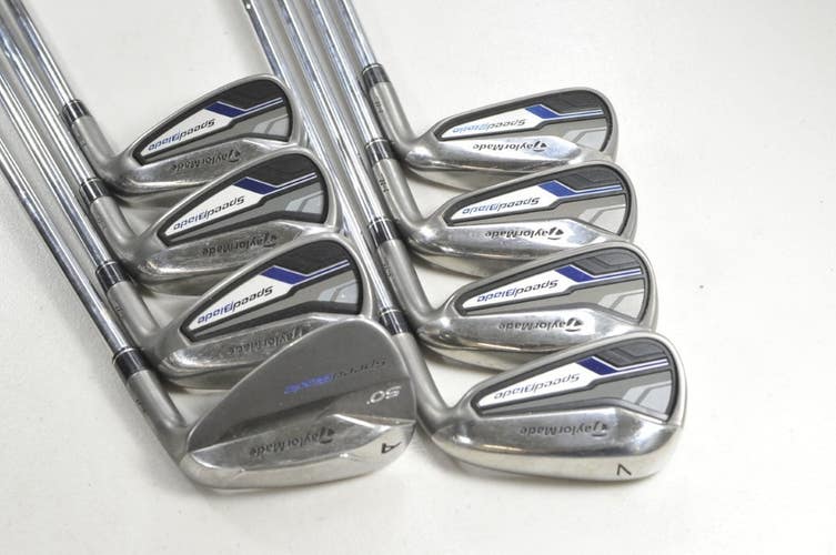 TaylorMade SpeedBlade HL 4-PW,AW Iron Set Right Uniflex Steel # 215824