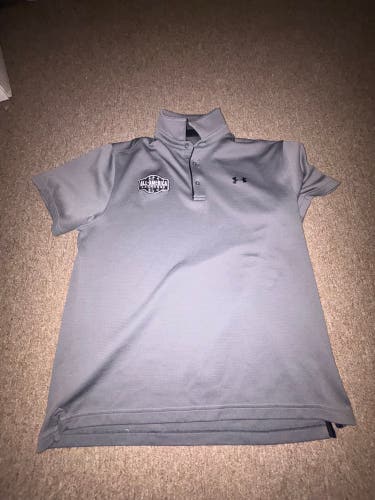 Under Armour All America Lacrosse Gray Large Men's Under Armour Polo (Used)