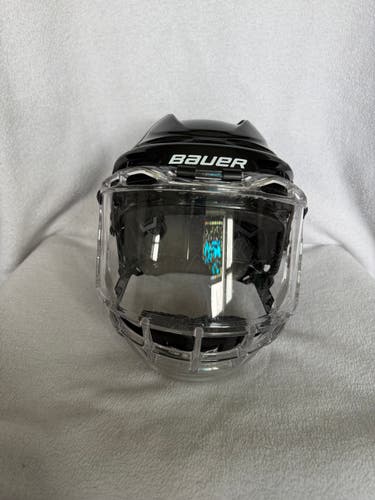 Youth Bauer IMS 5.0 Hockey Helmet w/ Bubble Cage – Black (HECC Certified 2030)