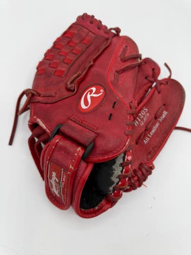 Rawlings Highlight Series RH Baseball Glove 12" - Red