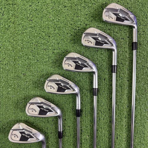 Callaway Apex CF 19 Iron Set 6-PW AW KBS Max MT Regular Flex 85g Steel +1 Long