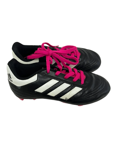 Used Adidas GOLETTO Soccer Cleats Black And Pink Youth 13.0 11692-S000150126