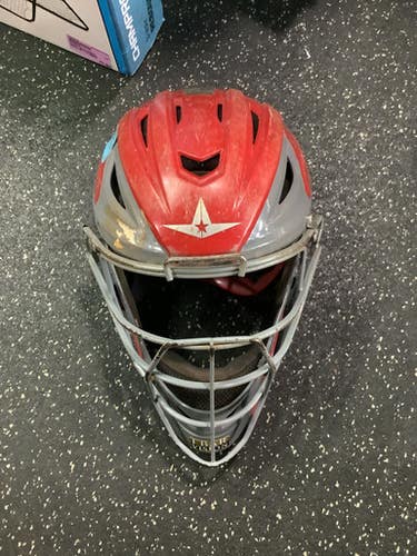 Used All-Star ALL-STAR CATCHERS HELMET Catchers Helmet w/Mask Red MD 10743-C000478241