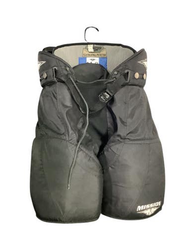 Mission (Used) Medium Black Intermediate Junior Hockey Pants