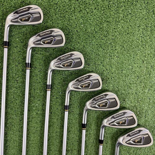 Taylormade PSI Iron Set 6-PW AW SW Fubuki TM6 Stiff Flex Left Handed +1.5 Long