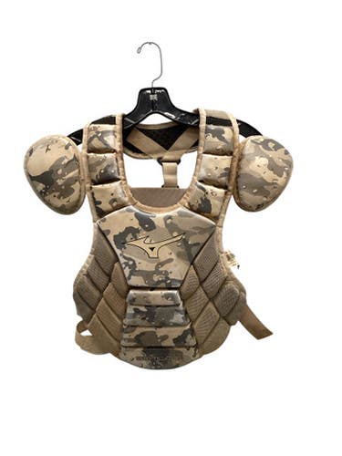 Used Mizuno SAMURAI Catchers Chest Protector White Youth 11443-S000205150