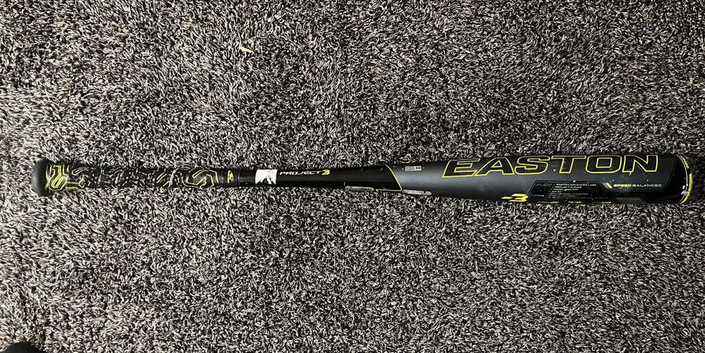 2019 Easton Project 3 FUZE Hybrid BBCOR Certified Bat (-3) 30 oz 33" (Used)