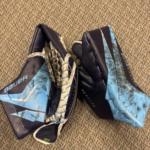 Bauer FlyLite Regular Pro Stock (Used) Senior Glove/Blocker set