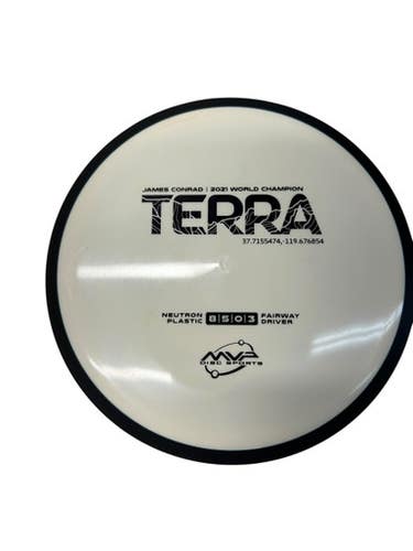 Used MVP TERRA NEUTRON PLASTIC Disc Golf Driver White 171g 11835-S000207869