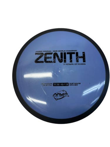 Used MVP ZENITH NEUTRON PLASTIC Disc Golf Driver Navy Blue 169g 11835-S000207868