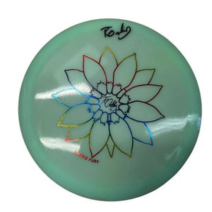 Used Latitude 64 TKO SUN FLOWER FURY AOTOGRAPHED Disc Golf Driver Teal 170g 11835-S000207820