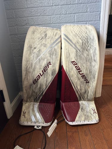Large 2020 Bauer Vapor 2X Pro Goalie Leg Pads Pro Stock (Used)