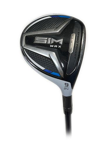TaylorMade Sim Max 24* 9 Wood Graphite Ventus Blue FW 5-A Senior Flex