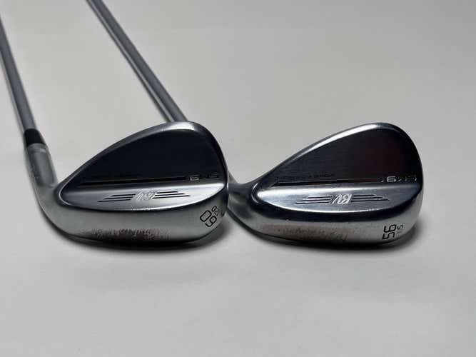 Titleist Vokey SM9 Tour Chrome Wedge Set 56* 10 60* 12 Wedge Steel Mens RH