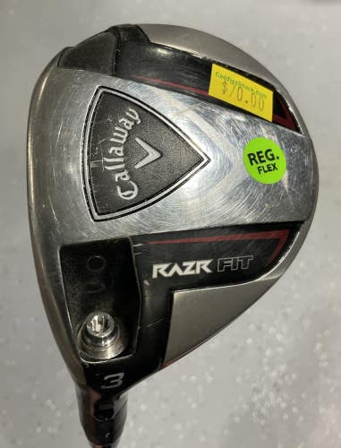 Callaway RAZR FIT #3 Fairway Wood 43" CALLAWAY Regular Flex Graphite MLH USED