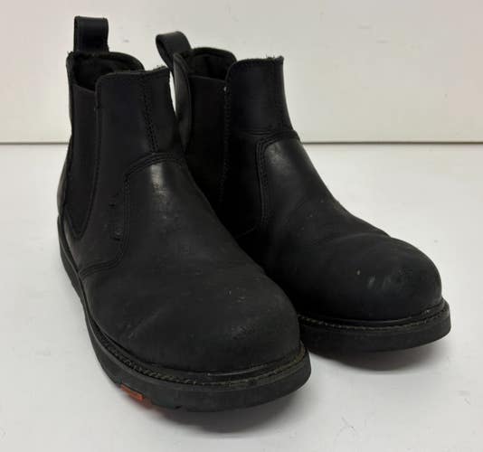 Brunt Ohman Black Leather Safety Toe Chelsea Work Boots US Men's 13 EU 47