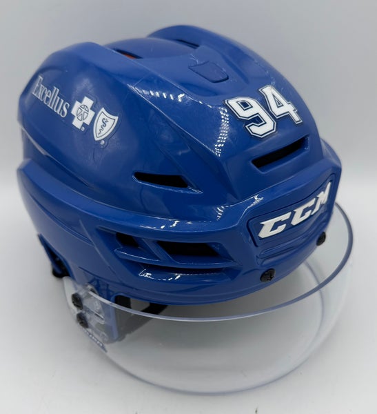 Syracuse Crunch AHL - Large CCM Tacks 710 Helmet Pro Stock - #94 Connor Geekie