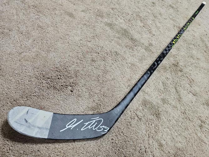 MORITZ SEIDER 22'23 Signed Detroit Red Wings NHL Game Used Hockey Stick w coa