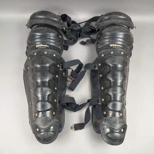 Wilson A3421 Umpire Leg Guard Senior 15" Catchers Shin Guards