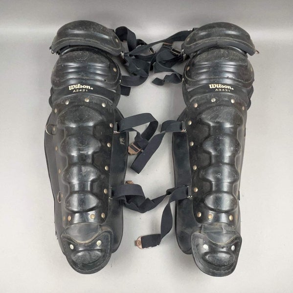 Wilson A3421 Umpire Leg Guard Senior 15" Catchers Shin Guards