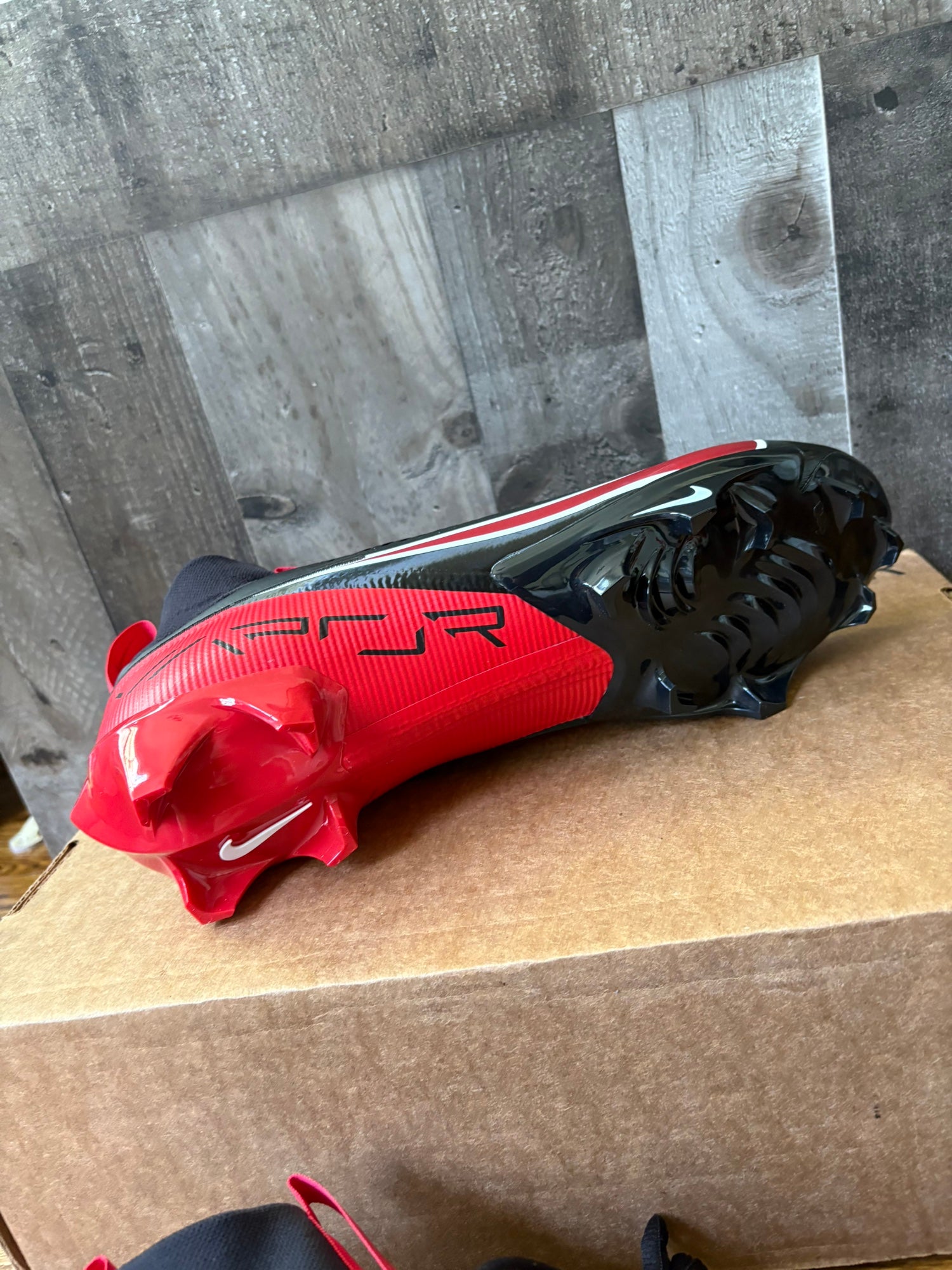 NIKE VAPOR EDGE SPEED 360 FOOTBALL CLEATS Men Size 15‎ BLACK / UNIVERSITY RED Amazon.com | Nike Men main image 3
