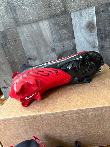 Nike Vapor Edge Pro 360 2 Black Red Football Cleats New Men 