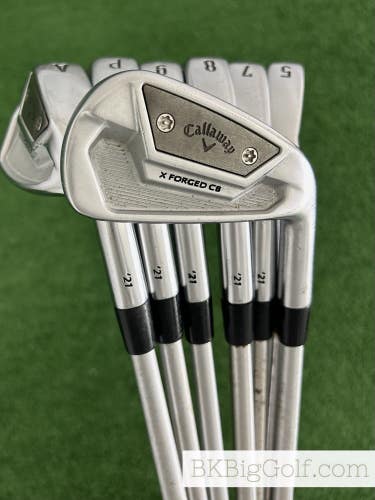 Callaway X Forged CB 21 Iron Set 5-A / KBS Tour C-Taper Lite 105 Regular +1/2