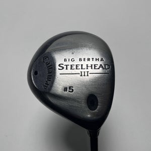 Callaway Steelhead III 5 Fairway Wood 18* System III Regular Graphite Mens RH