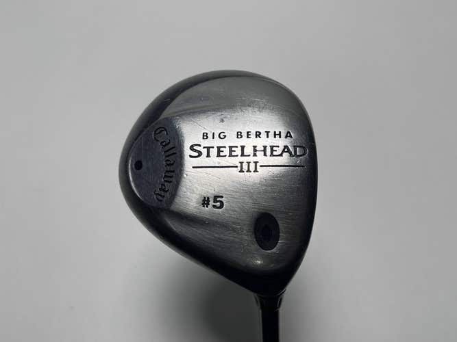 Callaway Steelhead III 5 Fairway Wood 18* System III Regular Graphite Mens RH