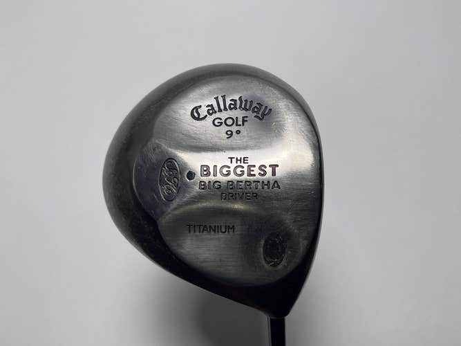 Callaway Biggest Big Bertha Driver 9* True Temper EI-70 Stiff Graphite Mens RH