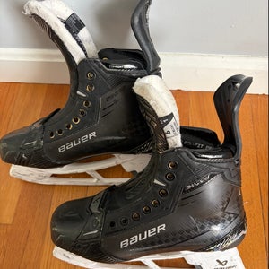 Modified Black 2024 Bauer Supreme Shadows Extra Wide Width 6 (Used) fit 1 tongue on fit 3 boot