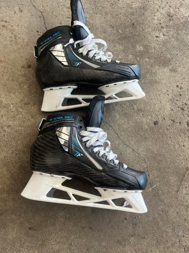 True TF Custom Pro Hockey Goalie Skates Wide Width Pro Stock 9 (Used)