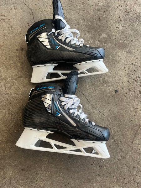 True TF Custom Pro Hockey Goalie Skates Wide Width Pro Stock 9 (Used)