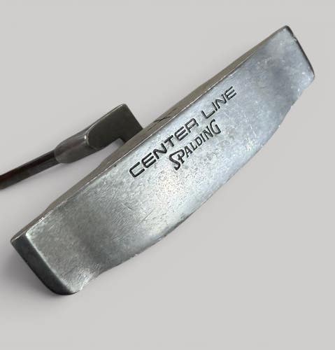 SPALDING Center Line Putter 35.5" Vintage Blade Steel Shaft Golf Club