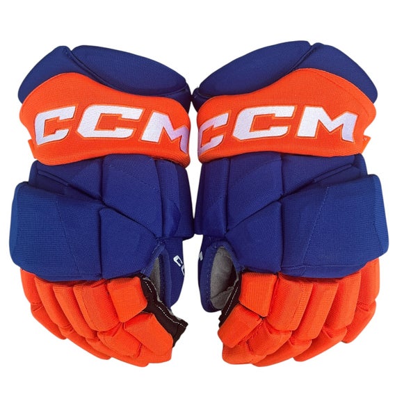 CCM JetSpeed FT1 Hockey Gloves Oilers Pro Stock 14” (Used) 9527