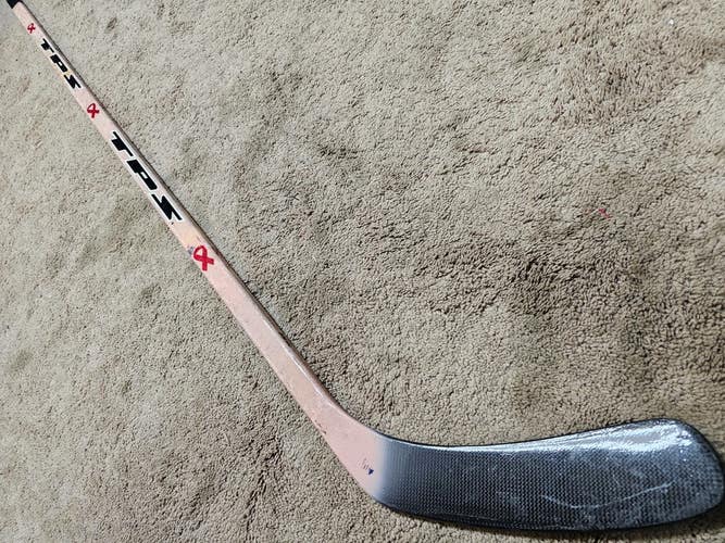 BRYAN MCCABE Hockey Fights Cancer Toronto Maple Leafs TPS Game Issued Stick TACK