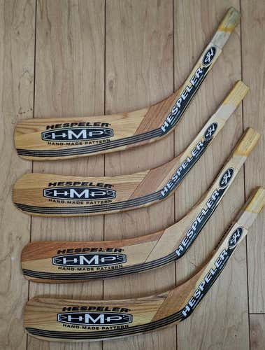 4 (Four) Hespeler Hand Made Pattern Hockey Stick Blades Set LH Jovanoski Curve(New)