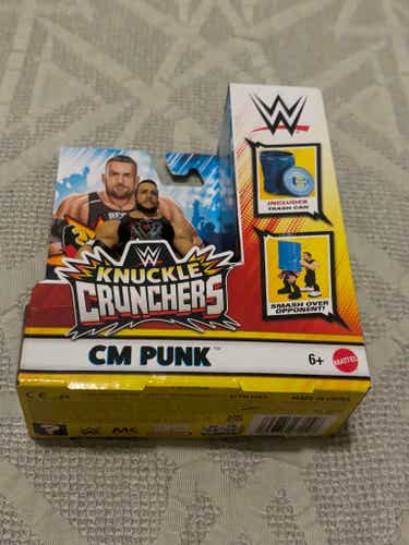 CM Punk WWE Knuckle Crunchers Mini Action Figure New